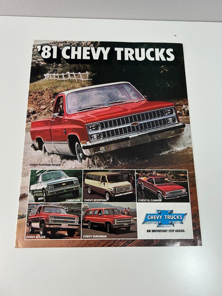 1981 Chevy Trucks Chevrolet sales brochure