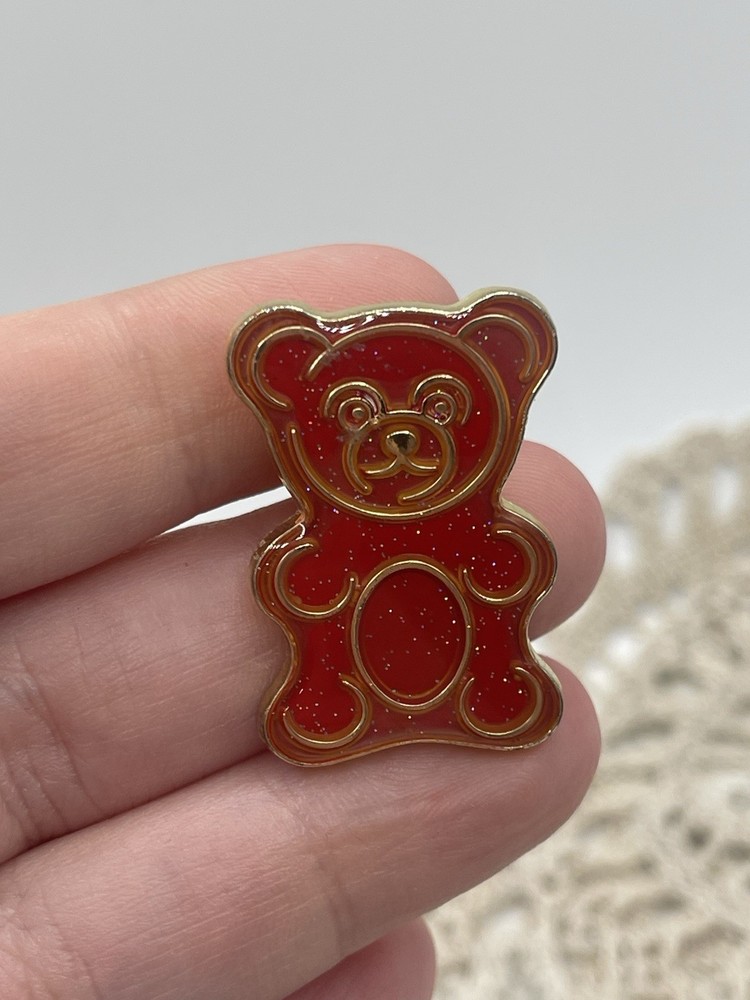 Teddy Bear Metal Lapel pinback Hat Pin