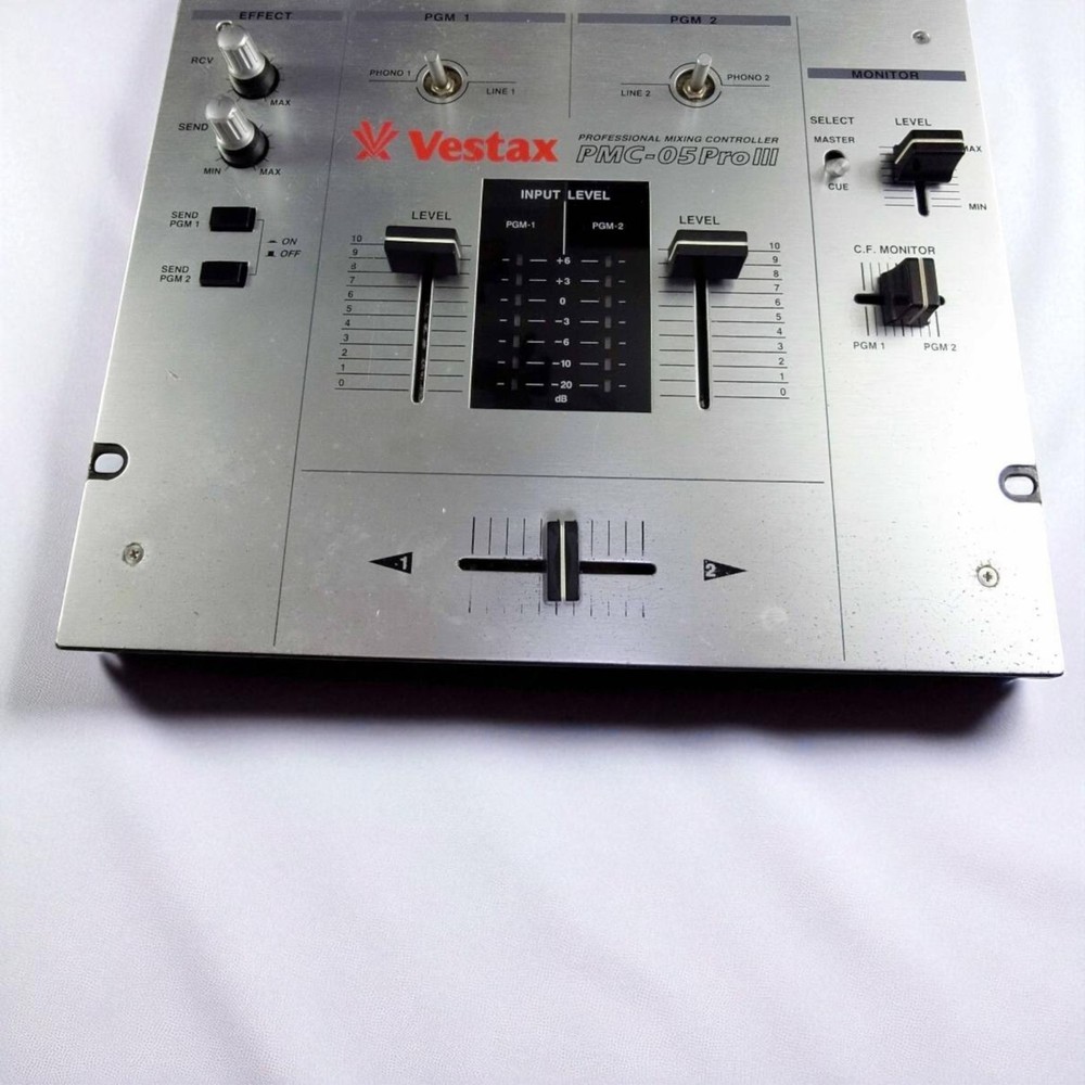 Vestax PMC-05 ProⅢ DJ Mixer Professional Mixing Controller Silver Maintenanced