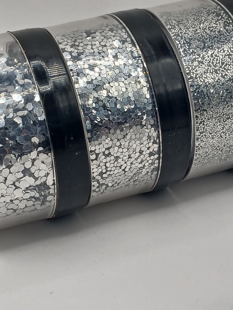 Silver Glitter Fine, M, L