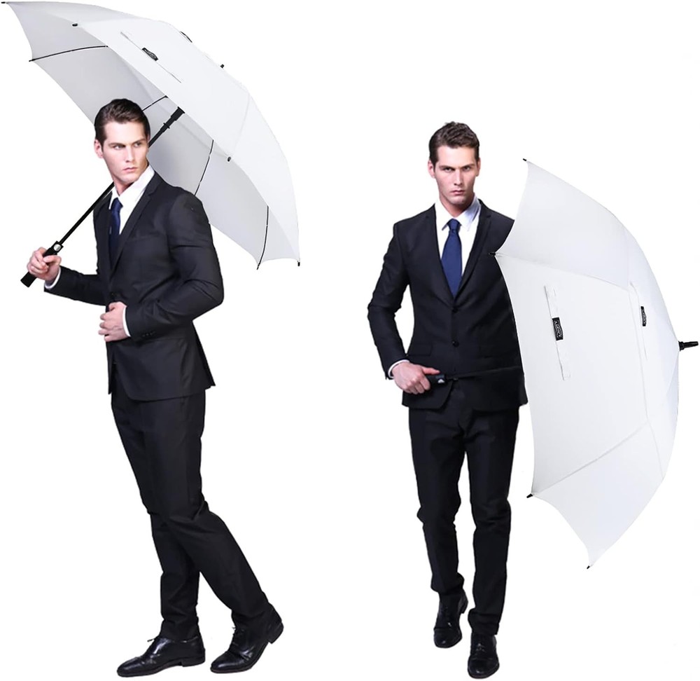 68 Inch Automatic Open Golf Umbrella Oversize Extra Large Double