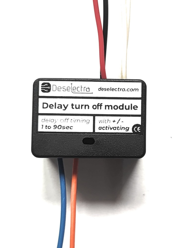 12V Delay OFF Timer Relay 1–90s 20A Positive & Negative Trigger Car