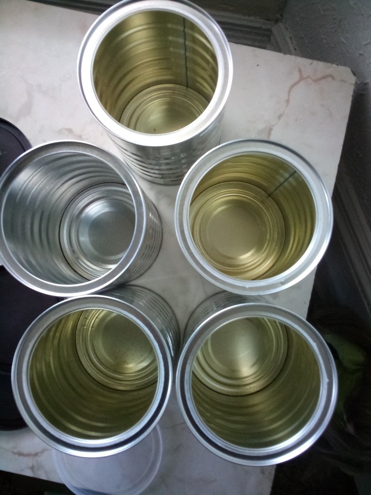 5 Empty Coffee Cans 12 oz Size For Storage Crafts