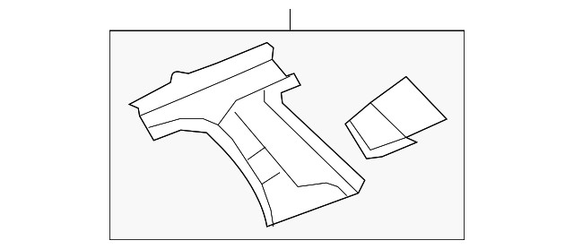 Genuine GM Passenger Side Quarter Upper Inner Panel 20934430