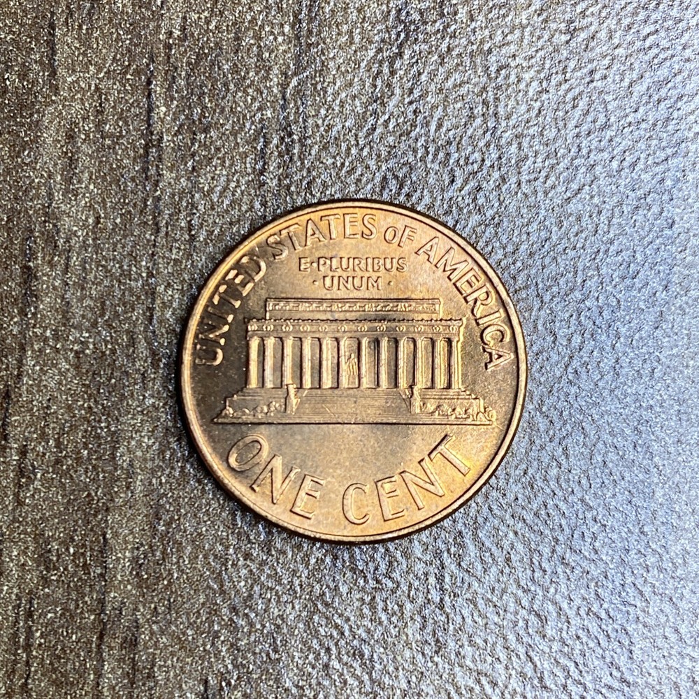 Double Die Break BU 1959 Lincoln Memorial Cent Error. 59A