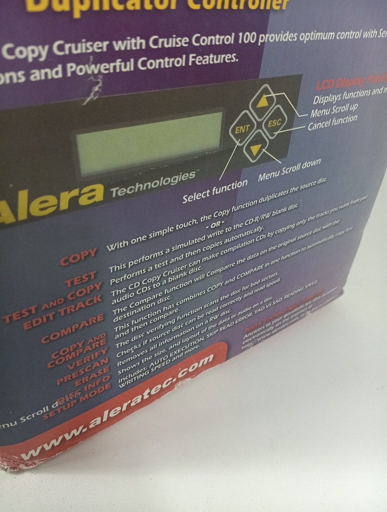 Aleratec Copy Cruiser 1:1 CD Duplicator Copier Burner NEW OPEN BOX
