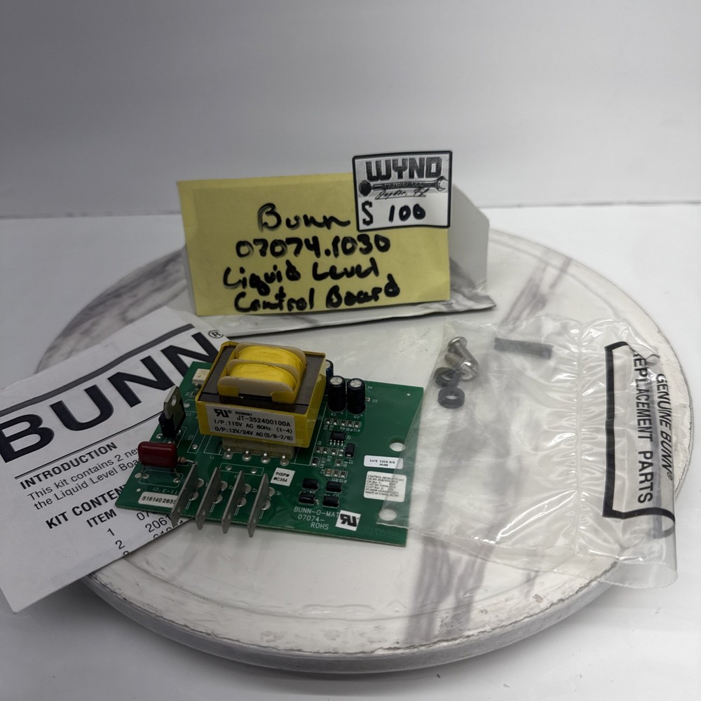 (NEW) Bunn Liquid Level Control Board Part# 07074.1030