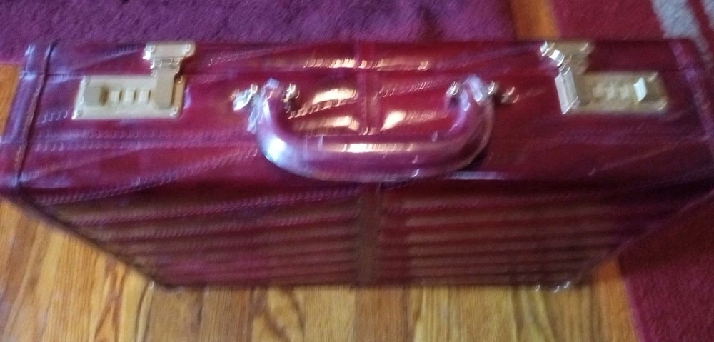 Vintage Amiet Eel skin Briefcase.