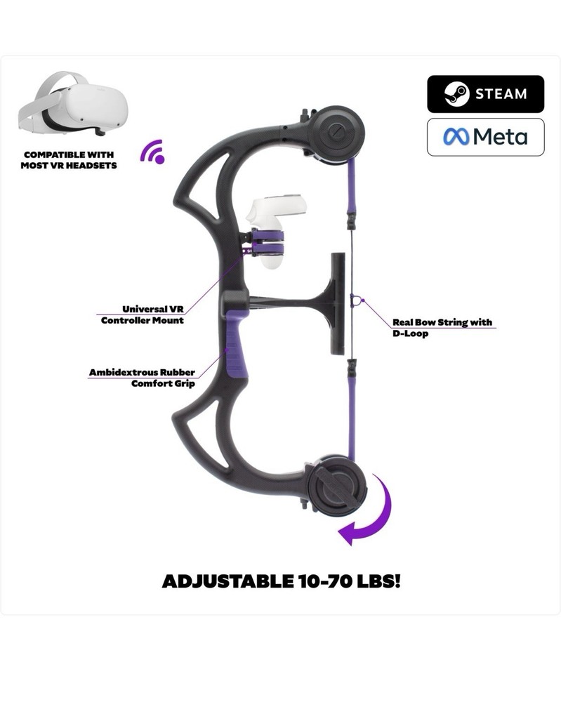 AccuBow VR Virtual Reality Hunting Universal Controller Mount