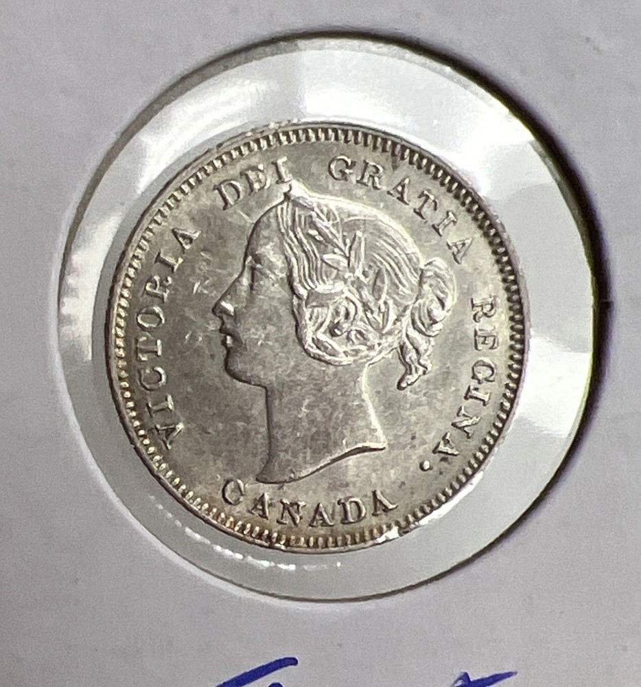 Canada 5 Cents 1901 Silver Coin KM#2