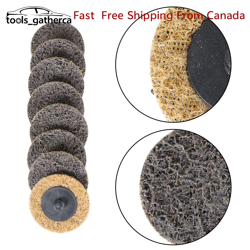 50Piece 2" Coarse Surface Conditioning Discs Roll Lock Die Grinder Sanding Pads