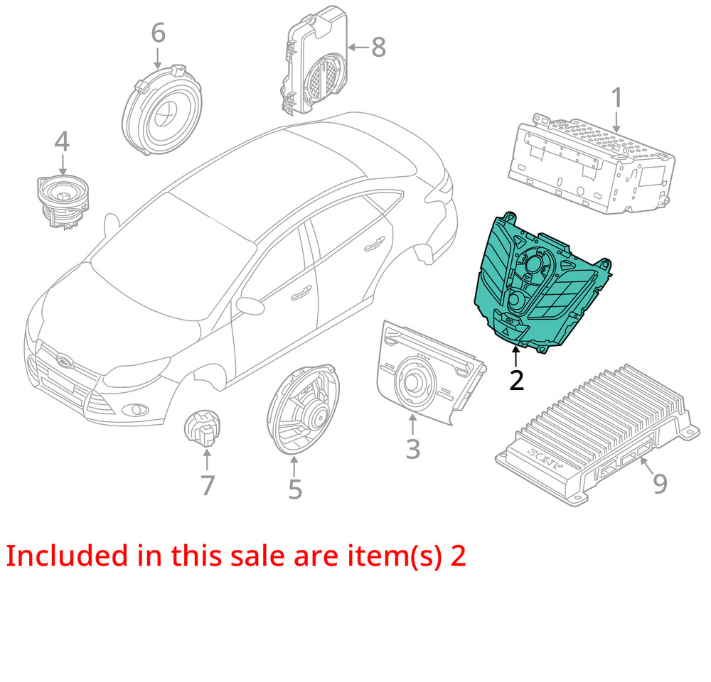 CONTROL PANEL OEM 15-18 FORD FOCUS 1YR WRNTY