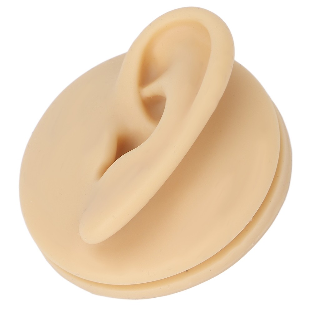 1Pc Soft Silicone Human Ear Model For Ear Acupuncture Practice New