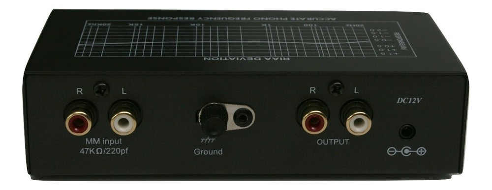 Technolink TC-750LC RIAA Phono Preamp w/ Output Level Control; BLACK VERSION