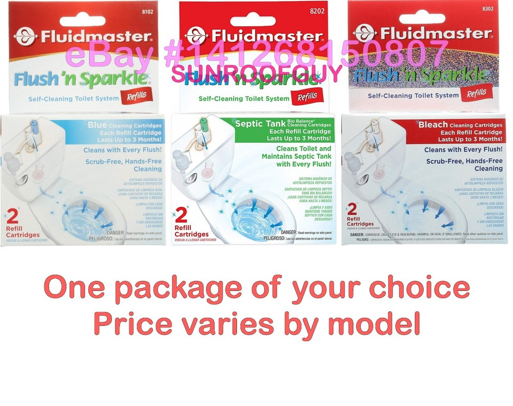 Fluidmaster Flush‘n Sparkle Refill Cartridges (2/pk) - NEW