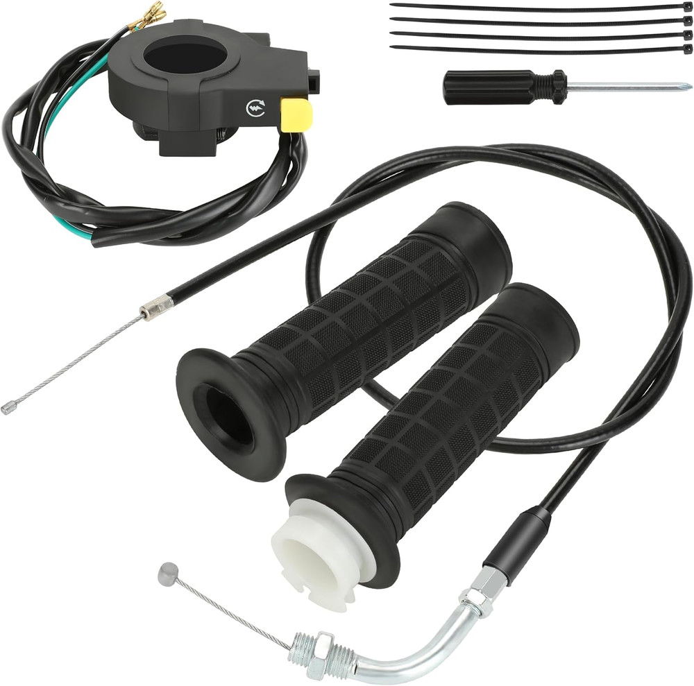 Throttle Cable Twist Throttle Handle Grip Assembly for 2 Stroke Engine 80Cc 100C