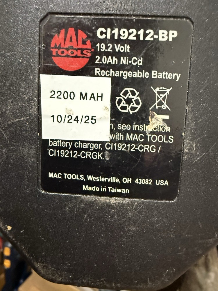 Mac 1/2" Cordless 19.2v Impact Driver CI19212