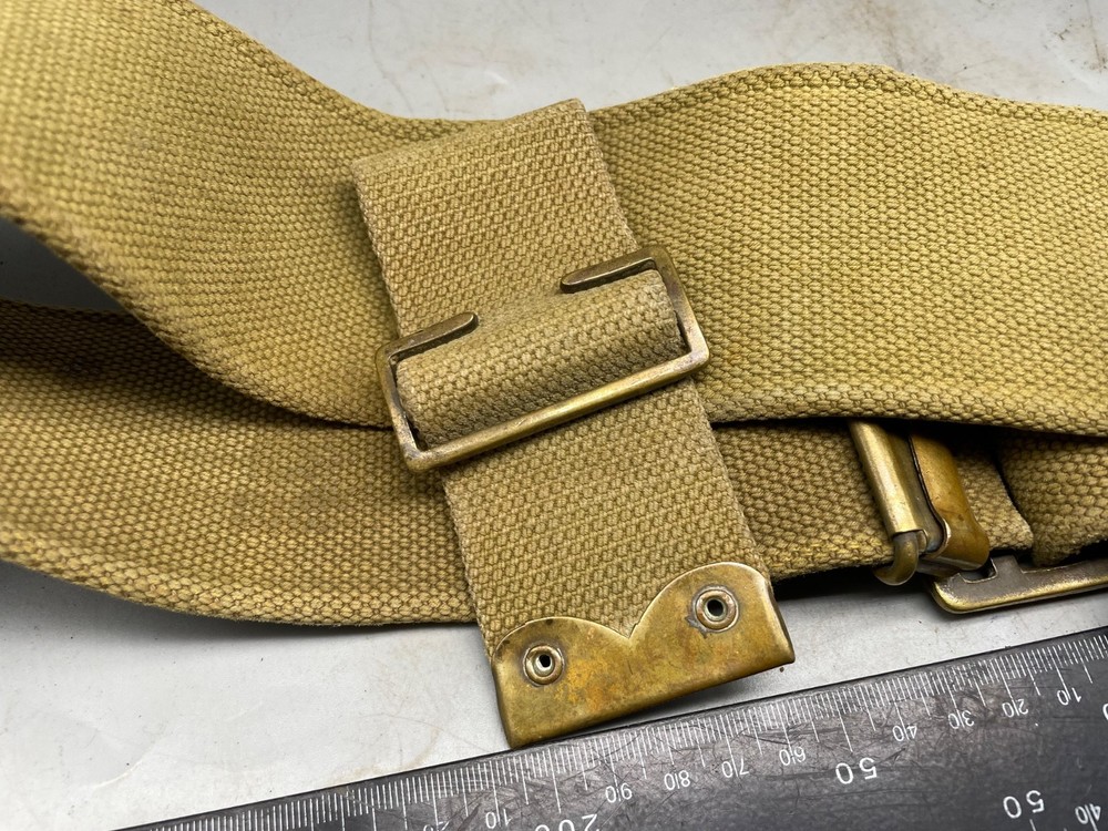 Original WW1 British Army 1908 Pattern Webbing Belt - Approx Size 36" Waist
