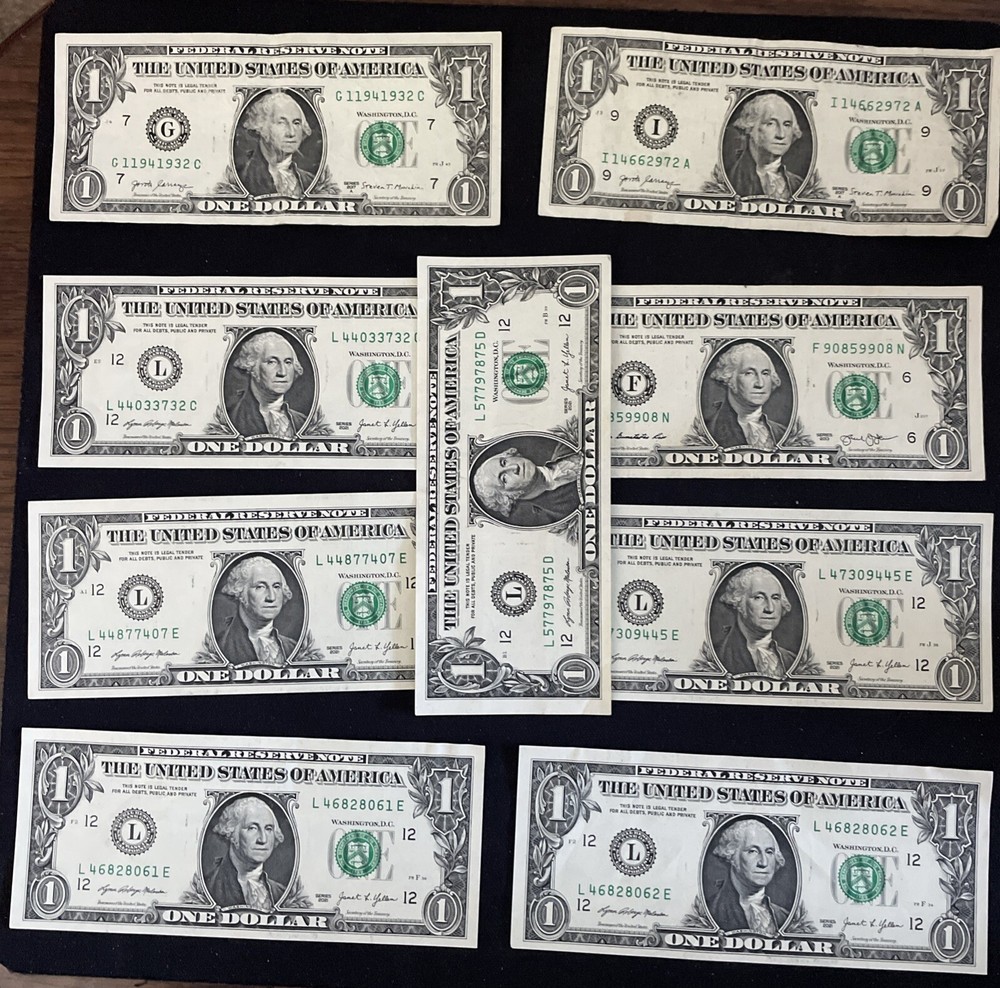 25 $1 FRN Wet Ink Transfer Errors. (WORTHLESS) Read Description!!!