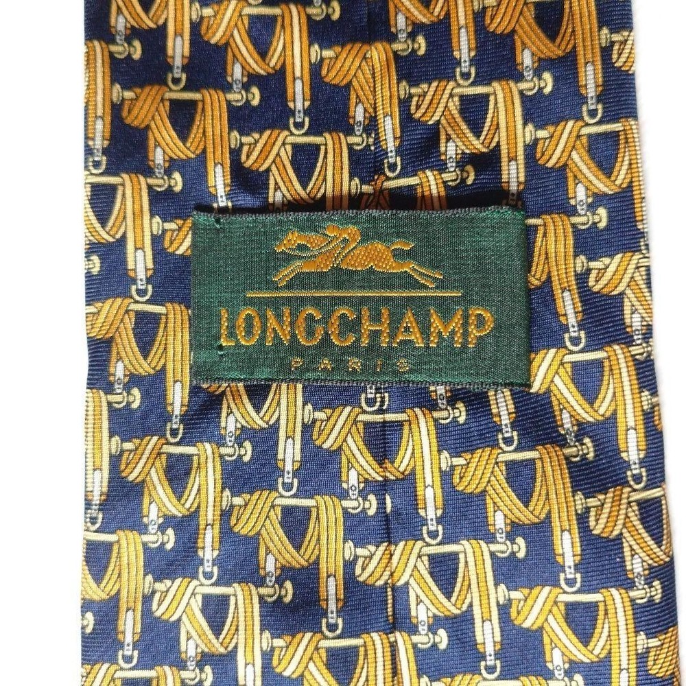 Longchamp Silk Tie Made in Italy Pattern