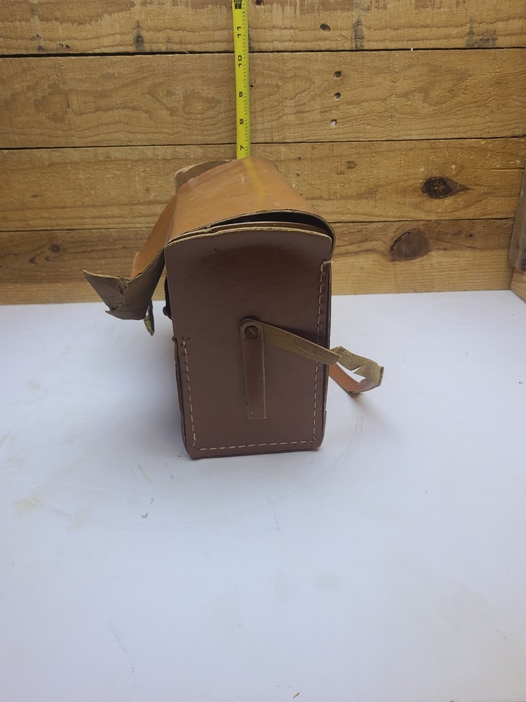 Vintage Highway Emergency Kit W Leather Case & Complete First-Aid kit