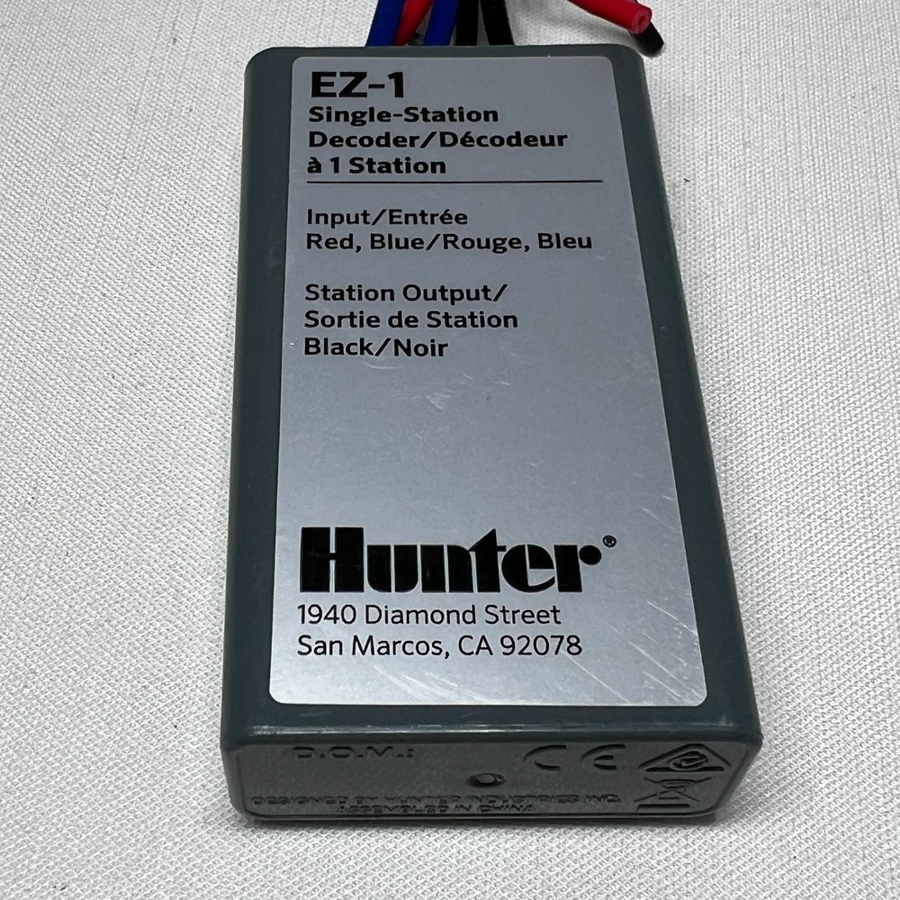 Hunter EZ-1 Single-Station Decoder for HCC ICC2 Controller Timer 02/2020