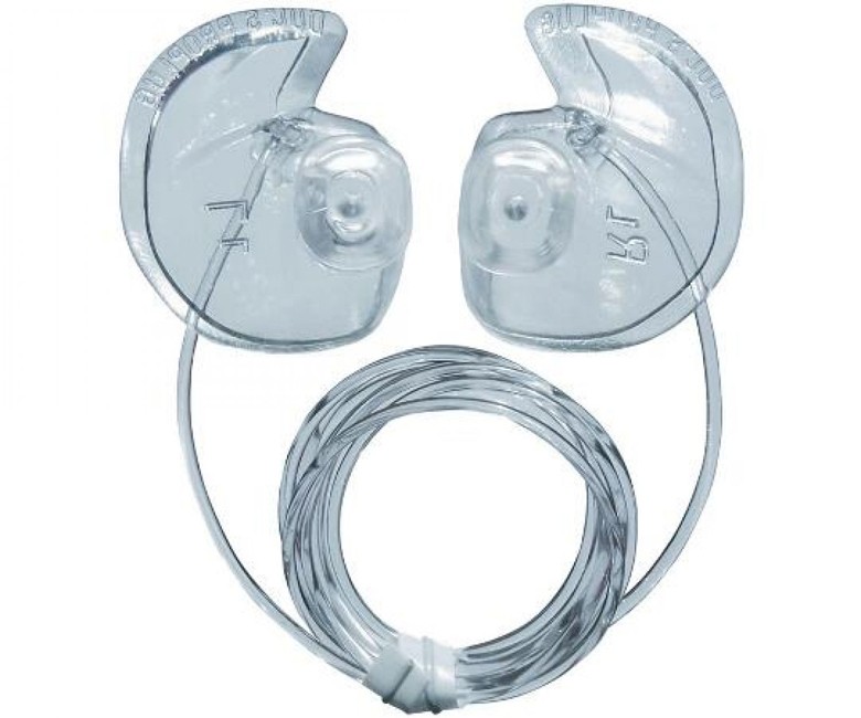 Doc's ProPlugs SCUBA Diving Preformed Clear Vented Earplugs w/ Leash - Medium