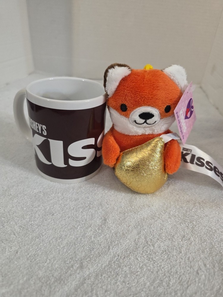 Hershey Kiss Coffee Mug And Plush With Backpack Clip New
