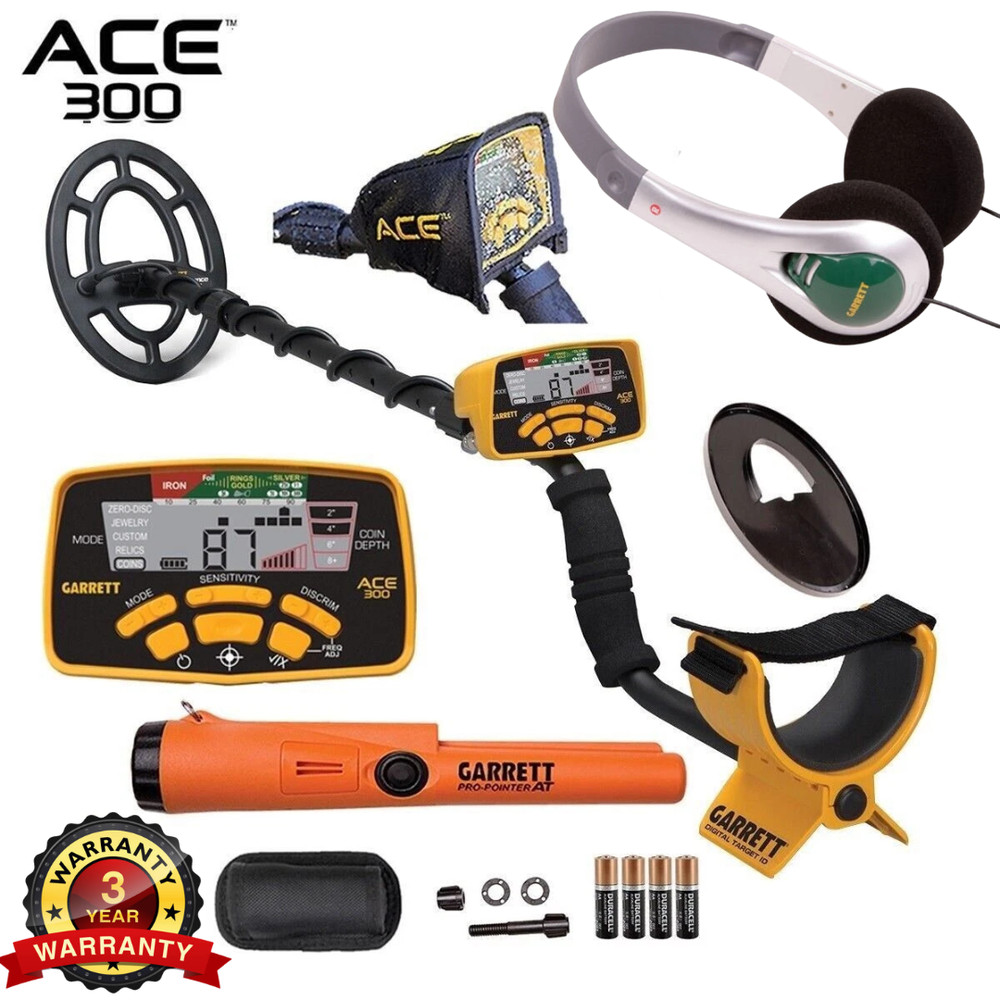 Garrett ACE 300 Metal Detector w/Pro Pointer AT Pinpointer