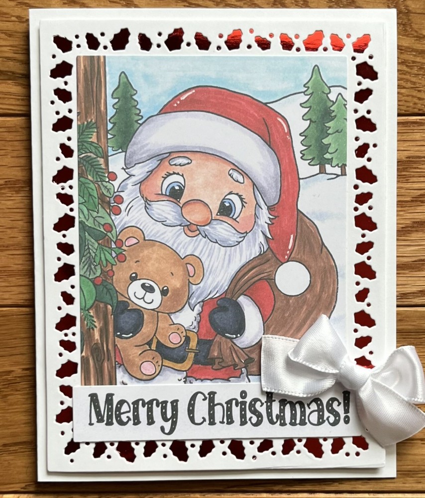 Merry Christmas Handmade Greeting Card