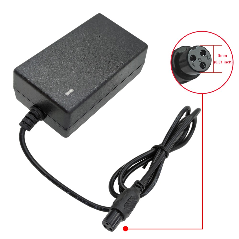 3-Prong AC Adapter For Hover-1 Superstar Chrome Origin Hoverboard Auto Shut off