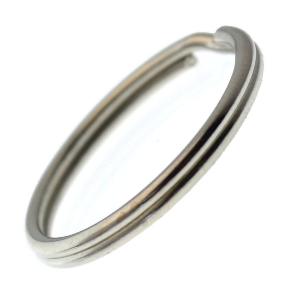 Specialist ID Bulk 100 Pack - Extra Large Key Rings - 100 Pack, Silver Tone