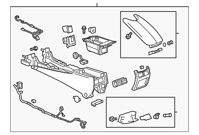 Genuine GM Medium Cashmere Front Floor Console 23307131