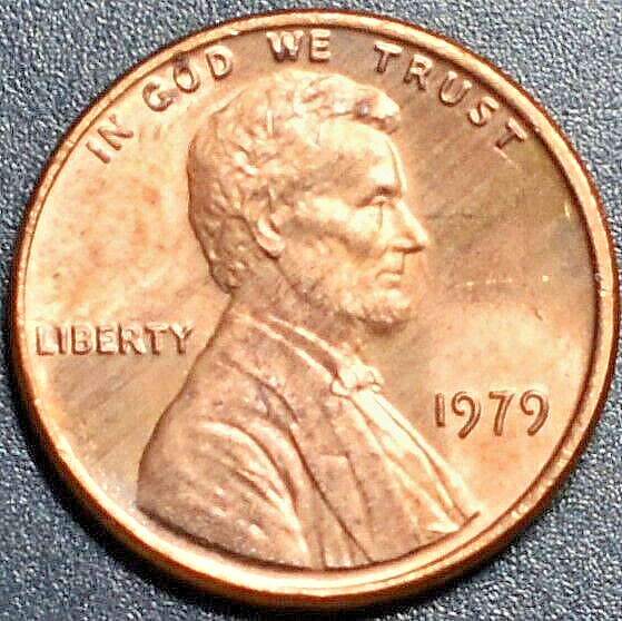 ONE 1979 ERROR PENNY DIE CRACK UNDER STEPS THREE AVAILABLE 231-233