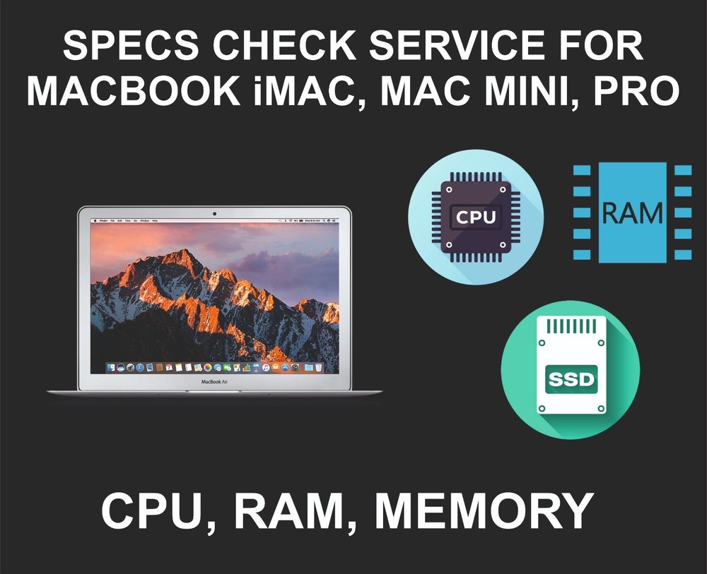 Hardware Details Check for Macbooks and Other Mac Computers, CPU, RAM, Storage