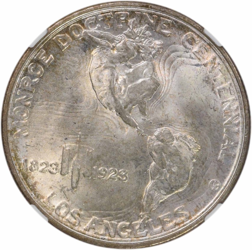 Monroe Commemorative Silver Half Dollar 1923-S MS66 NGC