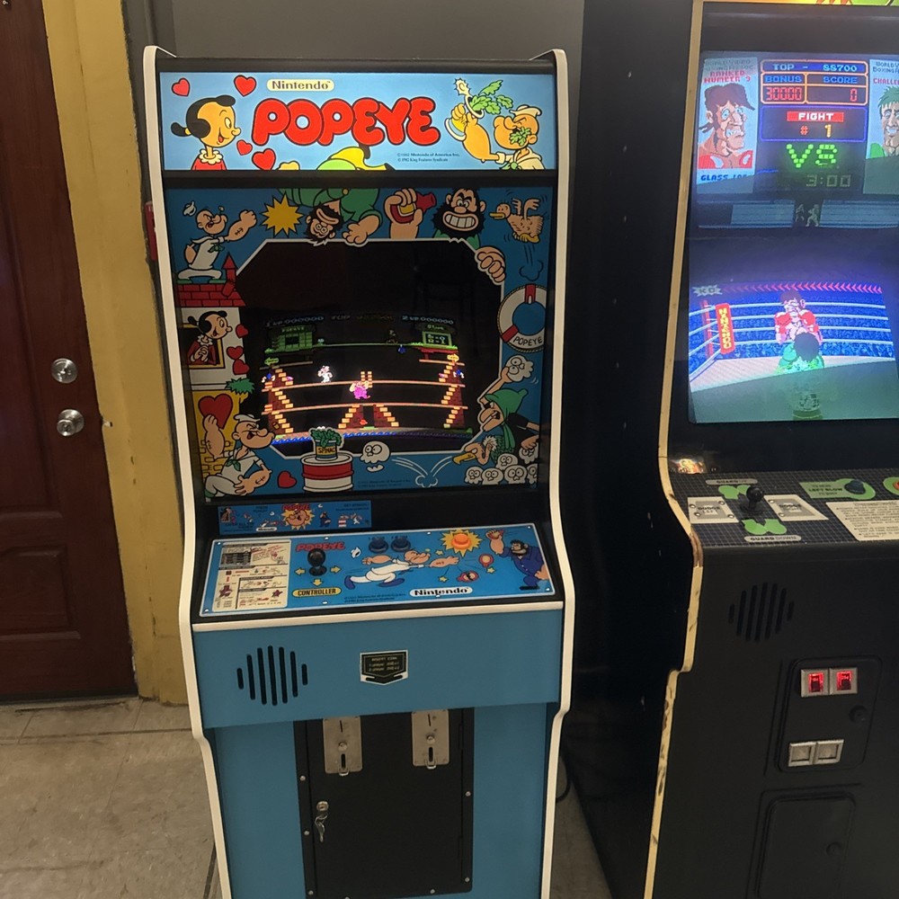 POPEYE ARCADE MACHINE by NINTENDO 1982 (Excellent) *RARE*