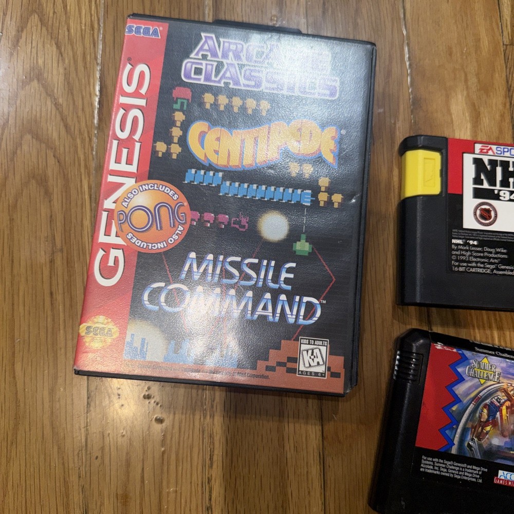 Sega Genesis 2 Black Game Console System Bundle with 2 Controllers and Cables