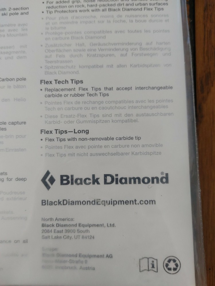 Black Diamond Trekking Pole Spare Basket 2 Baskets per package.