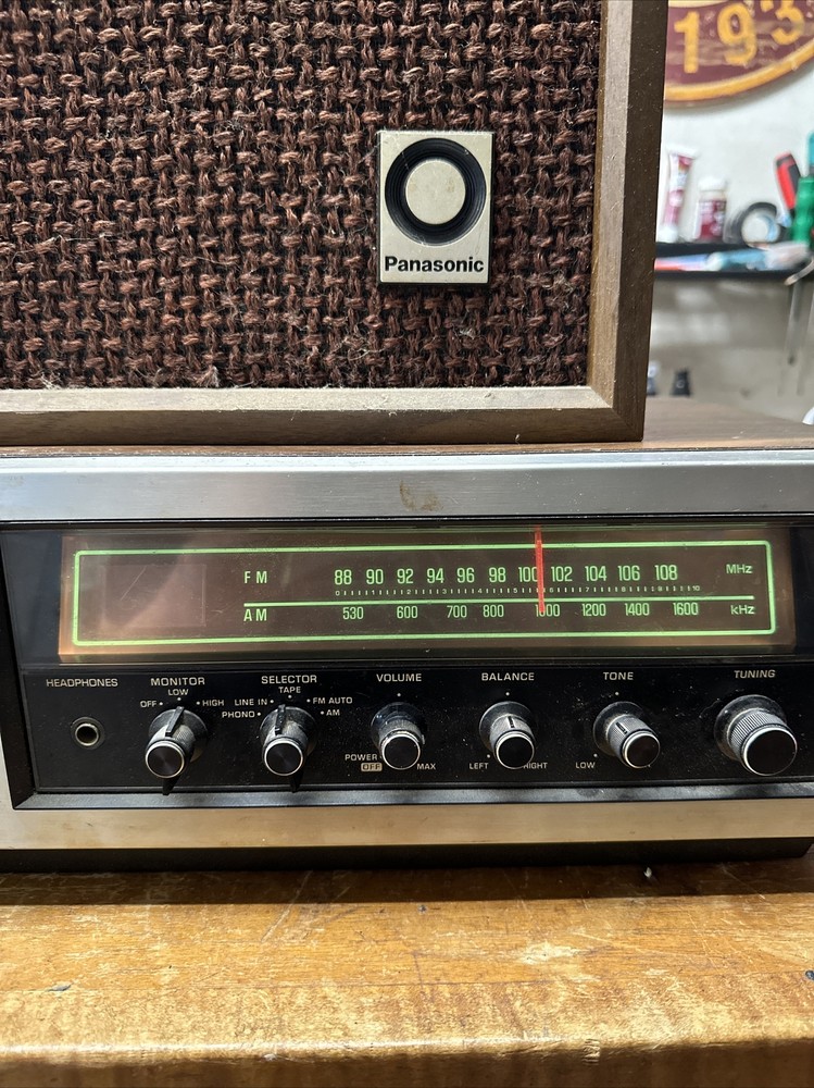 Panasonic Automatic Changer & Recorder RS-828S w/speaker. Tested And Works!!!