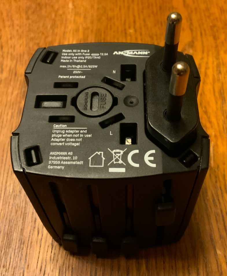 Ansmann Travel Plug All-in-One 2, NEW NO BOX