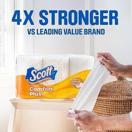 Comfortplus Toilet Paper, 12 Double Rolls, 231 Sheets Per Roll, Septic-safe, 1-p