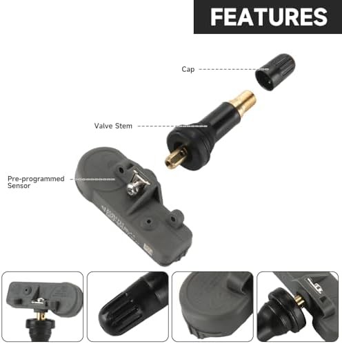 433MHz TPMS Sensor Tire Pressure Ford Set 4