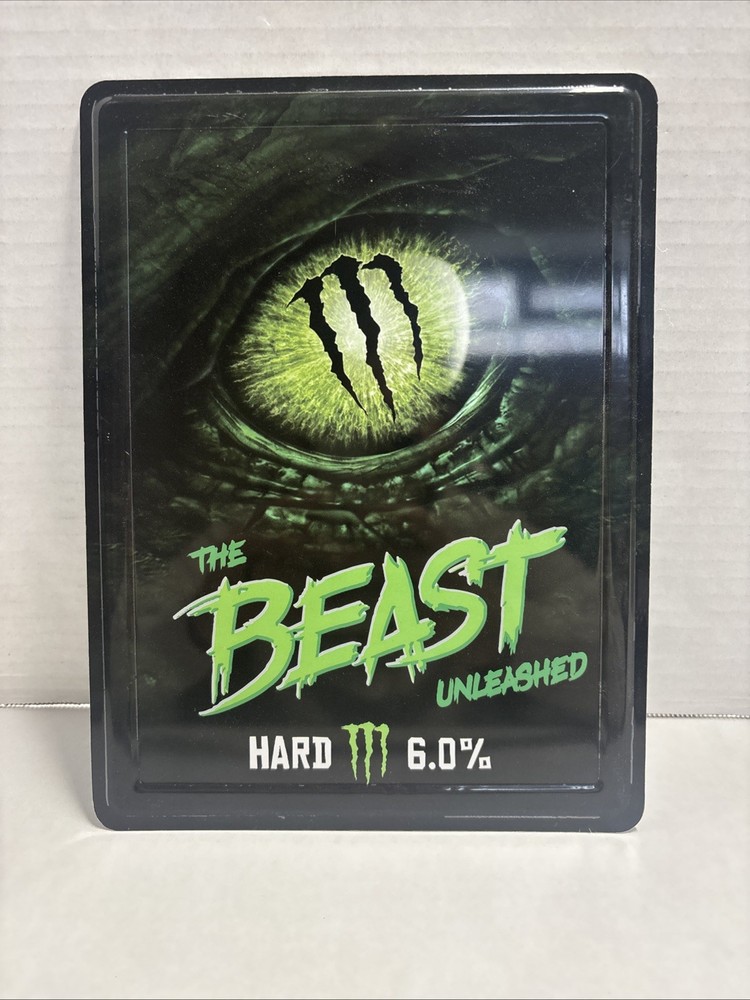 Monster Energy “The Beast Unleashed” Hard Monster Sign Double Sided
