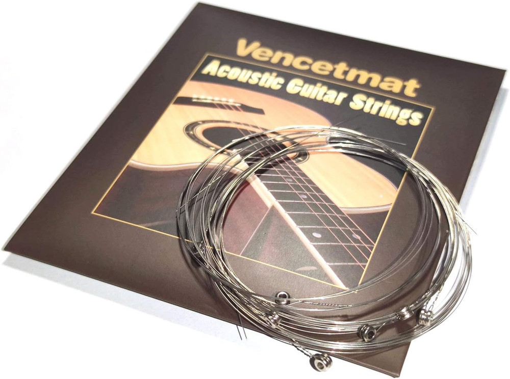 High E Acoustic Guitar Strings, Light Tension, 10 Pack