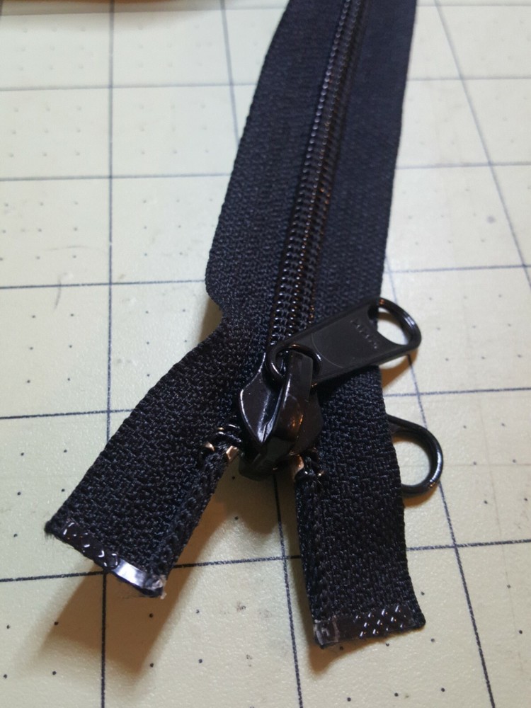 YKK Separating Coil Black 3 Pulls Zipper 100" Long 2 Way Separating NEW US SHIP