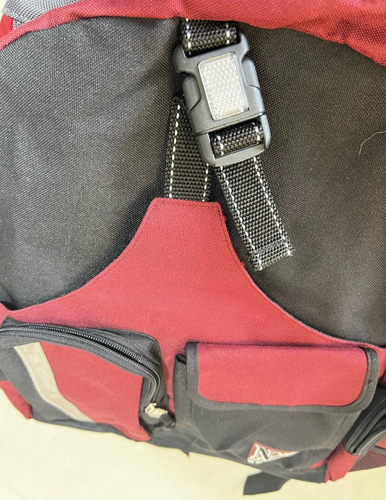 Northwest Territory Red Full-Size Backpack – Multiple Pockets & Storage