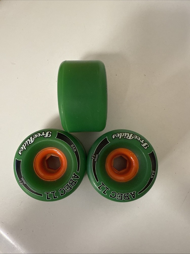 ABEC 11 FREE RIDES 77MM 83A 3-PACK LONGBOARD WHEELS