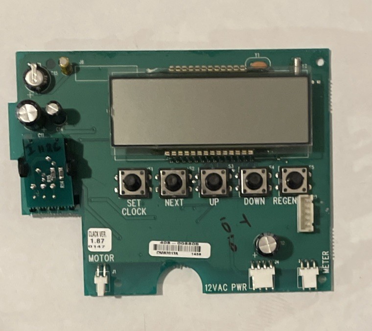 Clack WS1 Water Softener Control Board 408-008805 Ver 1.87