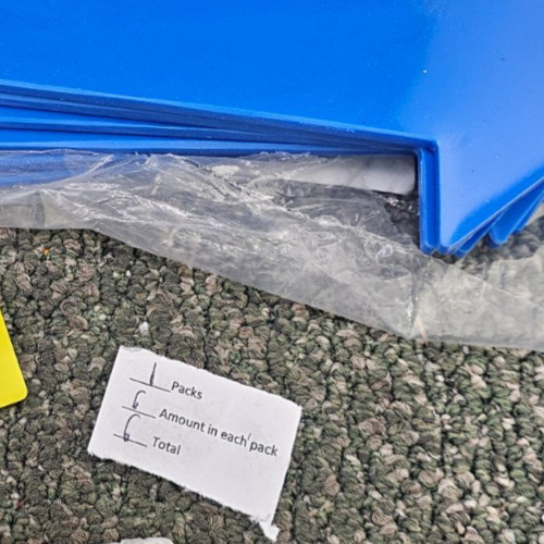 (QTY 6) Gopher Directional Arrow Poly Spots Blue